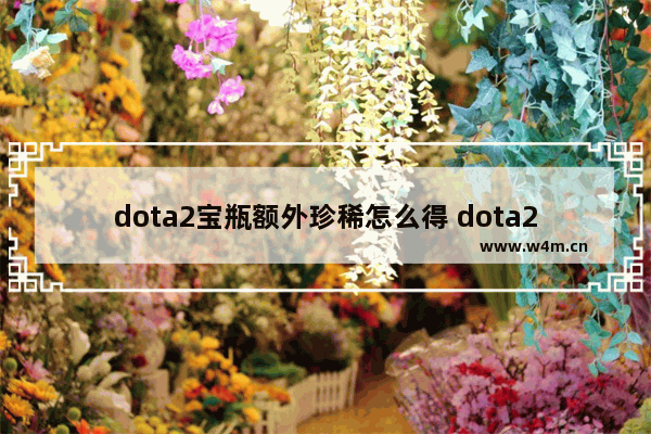 dota2宝瓶额外珍稀怎么得 dota2 非常稀有