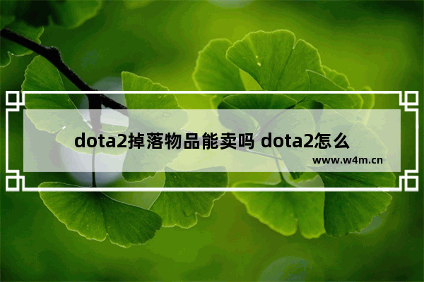 dota2掉落物品能卖吗 dota2怎么看自己能不能交易