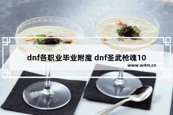 dnf各职业毕业附魔 dnf圣武枪魂100毕业装备