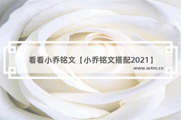 看看小乔铭文【小乔铭文搭配2021】