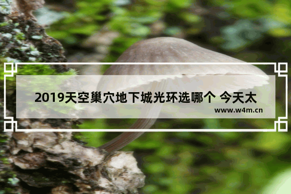 2019天空巢穴地下城光环选哪个 今天太阳周围有一圈光环是怎么回事