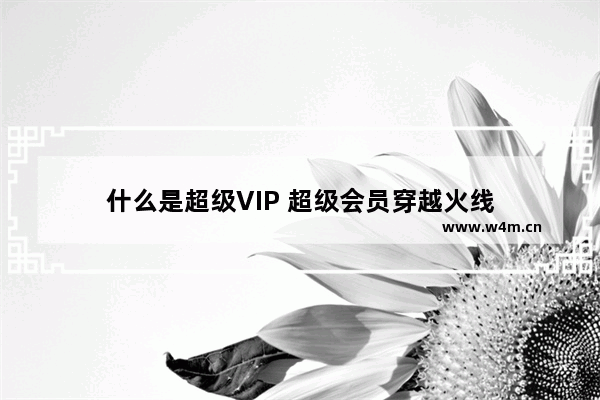 什么是超级VIP 超级会员穿越火线