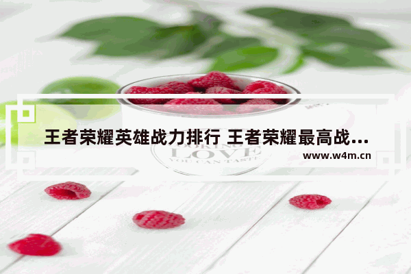 王者荣耀英雄战力排行 王者荣耀最高战力职业排行