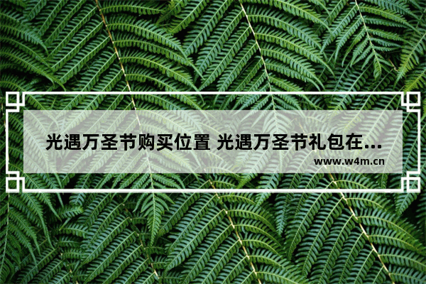 光遇万圣节购买位置 光遇万圣节礼包在哪里购买