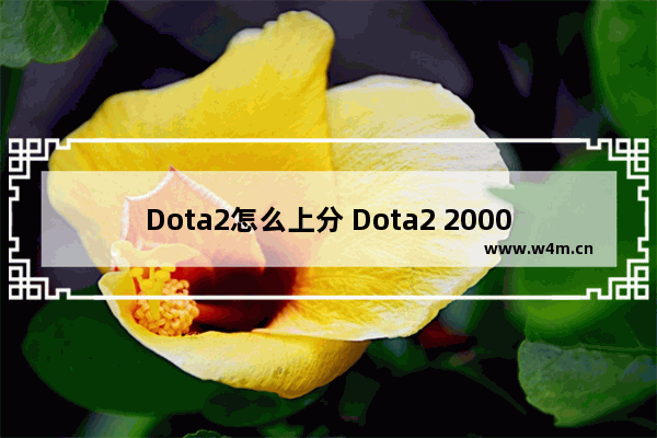 Dota2怎么上分 Dota2 2000分上分