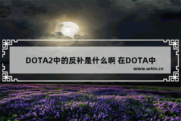 DOTA2中的反补是什么啊 在DOTA中什么是正补和反补