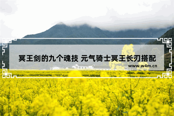 冥王剑的九个魂技 元气骑士冥王长刃搭配