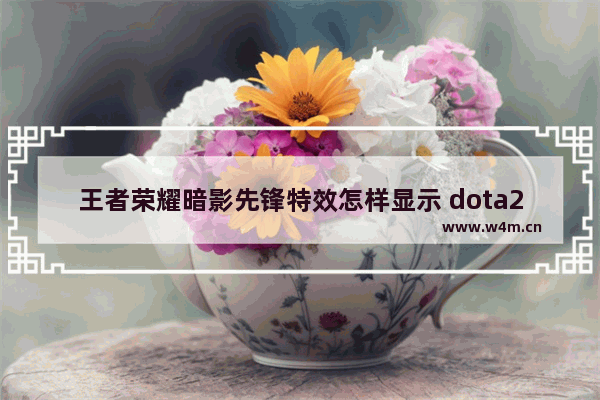 王者荣耀暗影先锋特效怎样显示 dota2主宰特效