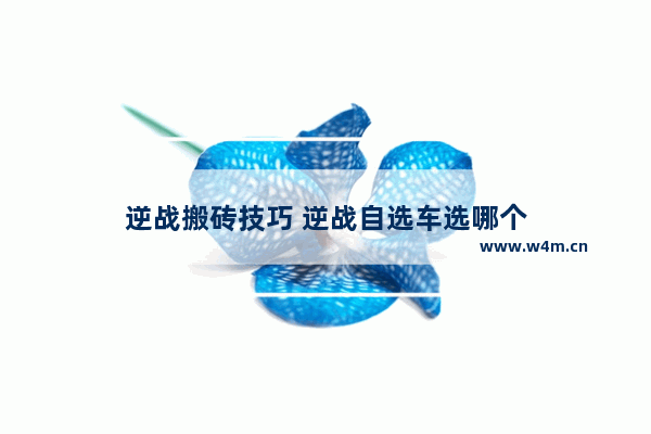 逆战搬砖技巧 逆战自选车选哪个