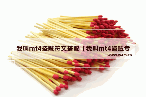 我叫mt4盗贼符文搭配【我叫mt4盗贼专长怎么选择】