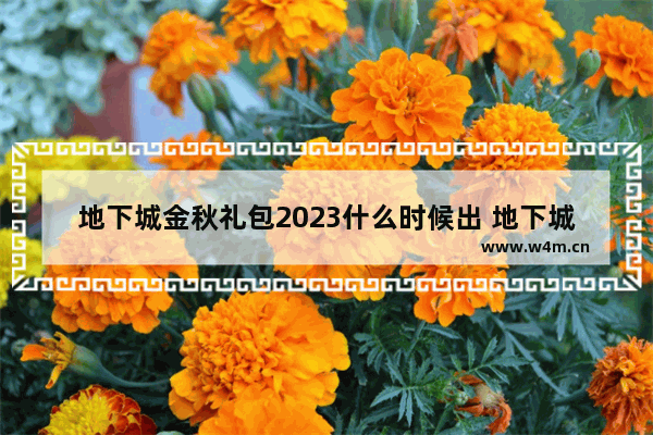 地下城金秋礼包2023什么时候出 地下城与勇士礼包活动列表