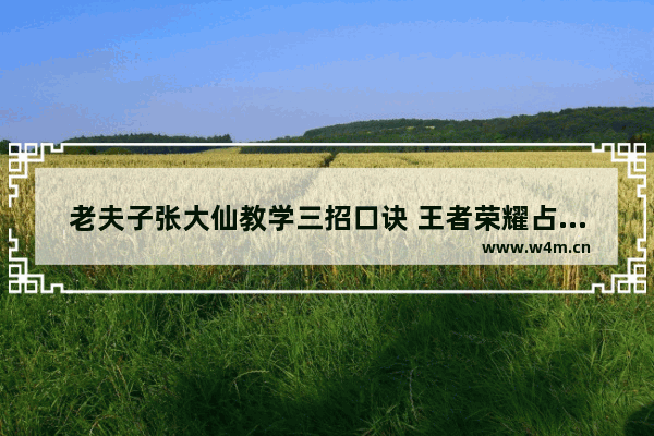 老夫子张大仙教学三招口诀 王者荣耀占用内存高达数G 官方建议关闭后台游戏 王者是否已经背离了初衷