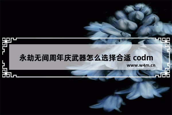 永劫无间周年庆武器怎么选择合适 codm周年庆四把传说武器哪个好