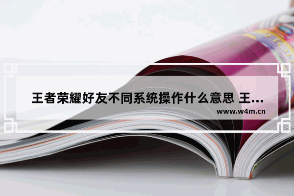 王者荣耀好友不同系统操作什么意思 王者荣耀好友能不能拜师