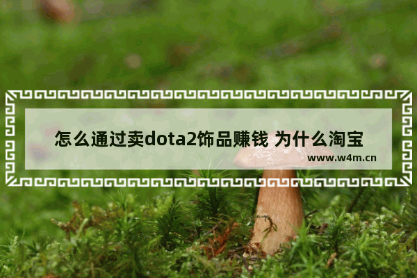 怎么通过卖dota2饰品赚钱 为什么淘宝网上dota2饰品比正常的便宜 他们怎么赚上钱的 从哪里低价进货呢