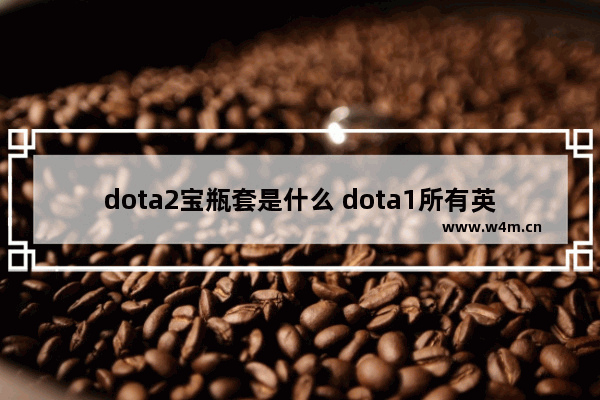 dota2宝瓶套是什么 dota1所有英雄名字及技能介绍