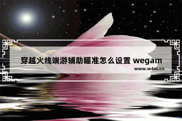 穿越火线端游辅助瞄准怎么设置 wegamecf辅助狙击准星怎么开