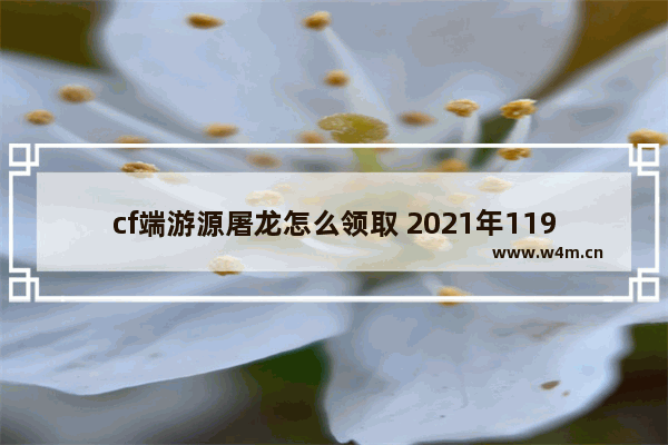 cf端游源屠龙怎么领取 2021年119消防宣传内容