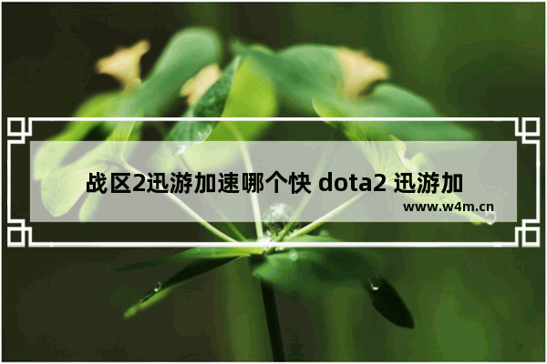 战区2迅游加速哪个快 dota2 迅游加速器