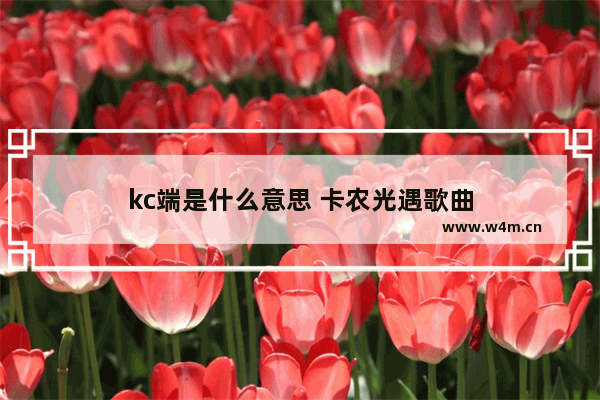 kc端是什么意思 卡农光遇歌曲