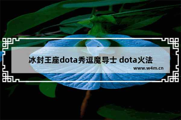 冰封王座dota秀逗魔导士 dota火法师名字