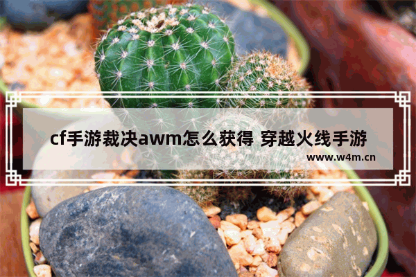 cf手游裁决awm怎么获得 穿越火线手游裁决