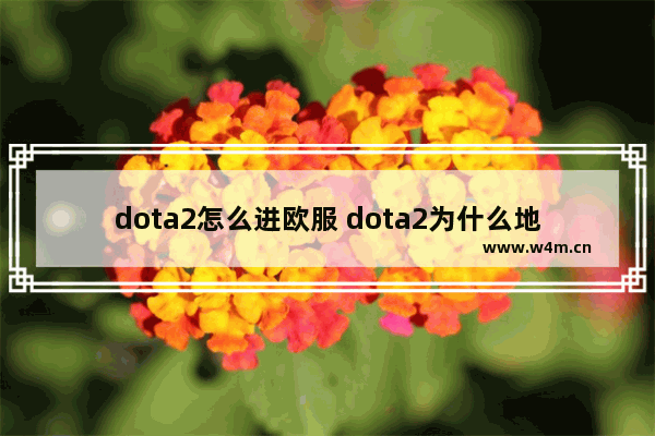 dota2怎么进欧服 dota2为什么地区读取不出来