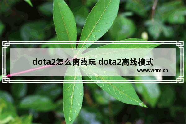 dota2怎么离线玩 dota2离线模式怎么解除