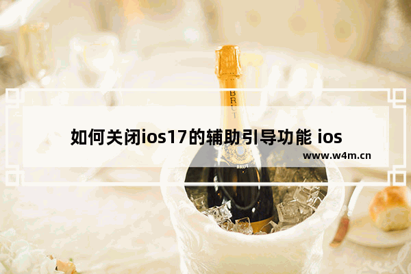 如何关闭ios17的辅助引导功能 ios穿越火线辅助