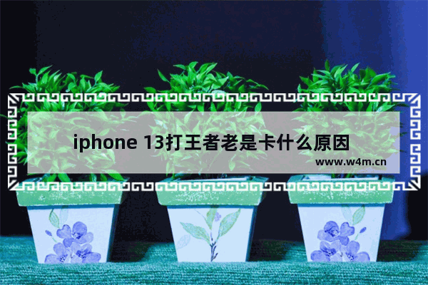 iphone 13打王者老是卡什么原因 苹果玩穿越火线卡