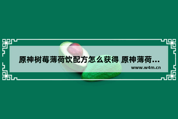 原神树莓薄荷饮配方怎么获得 原神薄荷采集攻略