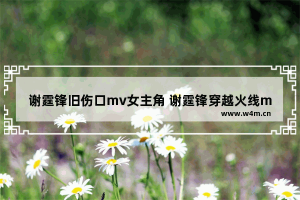 谢霆锋旧伤口mv女主角 谢霆锋穿越火线mv