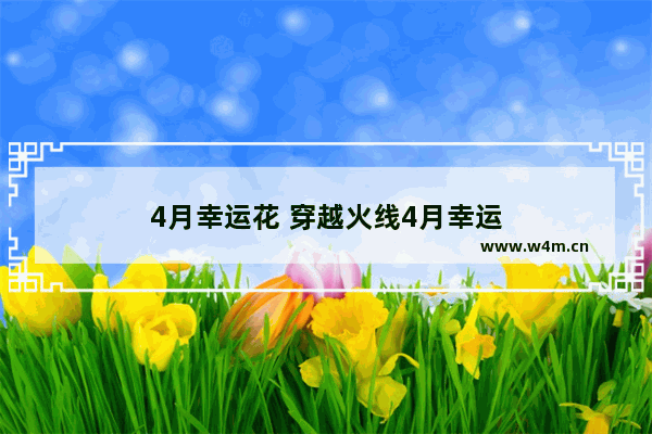 4月幸运花 穿越火线4月幸运