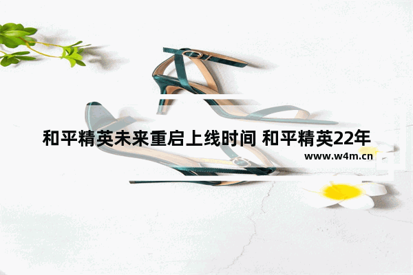 和平精英未来重启上线时间 和平精英22年8月是什么赛季