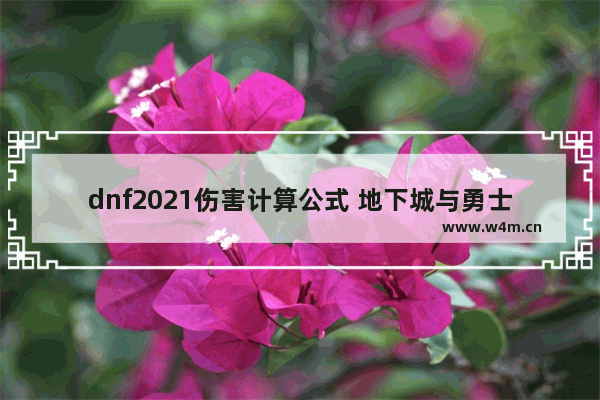 dnf2021伤害计算公式 地下城与勇士伤害算法不对