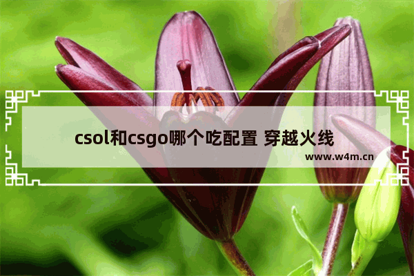 csol和csgo哪个吃配置 穿越火线 csol