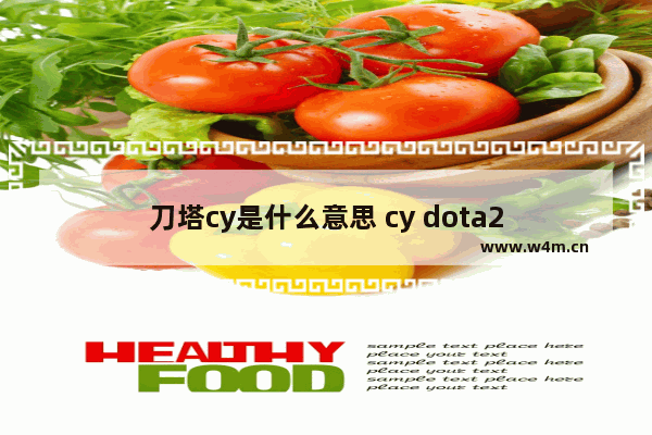 刀塔cy是什么意思 cy dota2