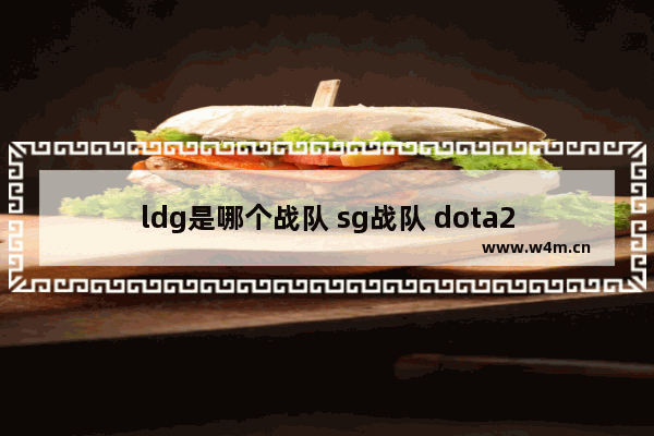 ldg是哪个战队 sg战队 dota2