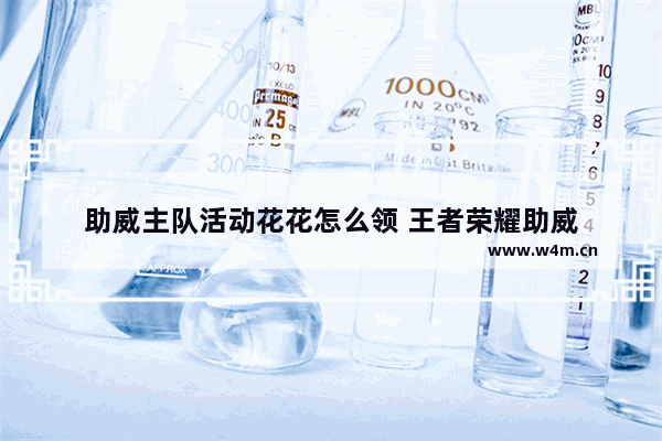 助威主队活动花花怎么领 王者荣耀助威