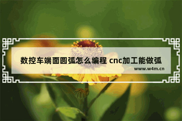 数控车端面圆弧怎么编程 cnc加工能做弧线吗