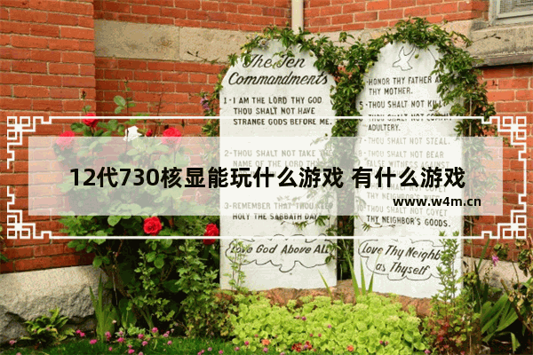 12代730核显能玩什么游戏 有什么游戏玩起来很真实