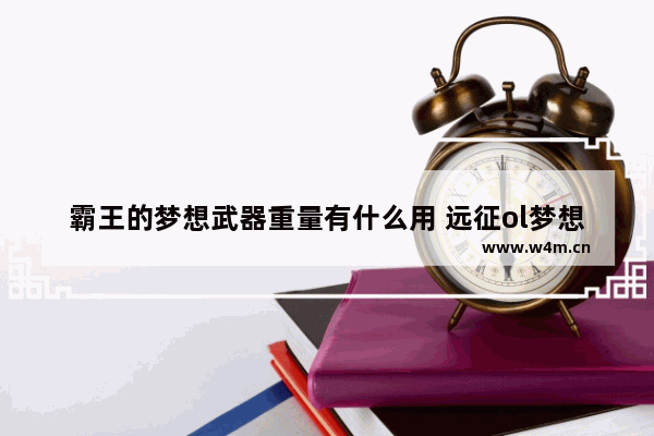 霸王的梦想武器重量有什么用 远征ol梦想版 普通版 还有压测区 哪个更好玩些 答得详细给分