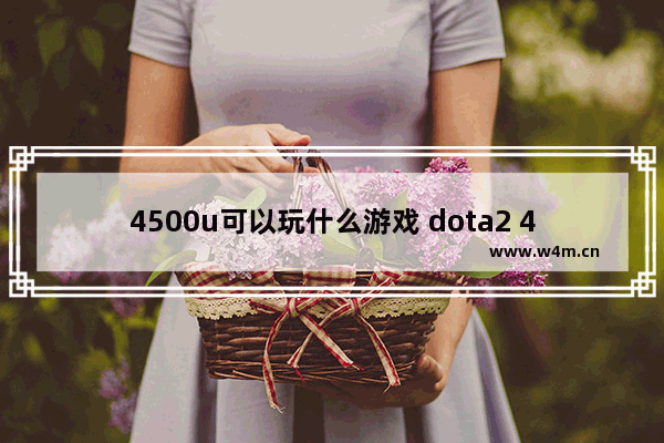 4500u可以玩什么游戏 dota2 4500分