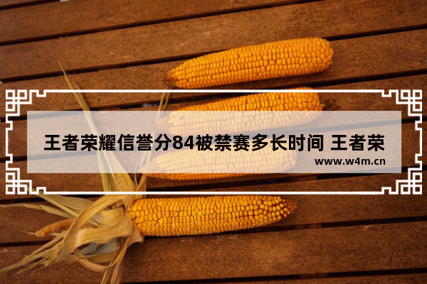 王者荣耀信誉分84被禁赛多长时间 王者荣耀信誉分低于90分禁赛多久