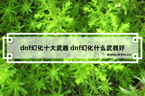 dnf幻化十大武器 dnf幻化什么武器好看