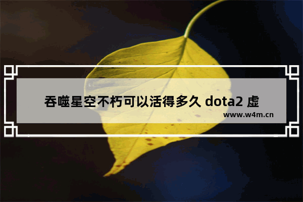 吞噬星空不朽可以活得多久 dota2 虚空不朽