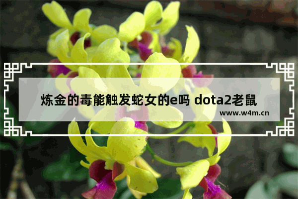 炼金的毒能触发蛇女的e吗 dota2老鼠音乐包