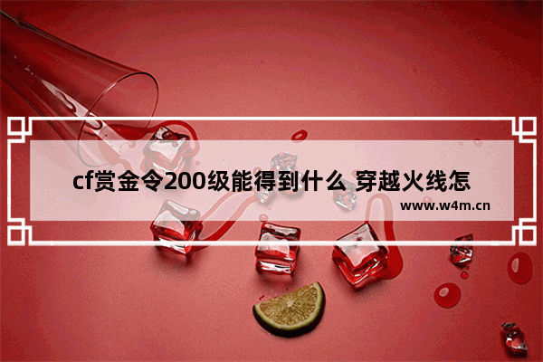 cf赏金令200级能得到什么 穿越火线怎么玩露娜