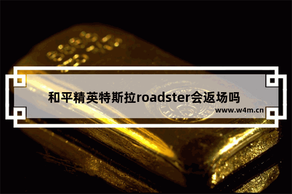 和平精英特斯拉roadster会返场吗 和平精英是不是要出特斯拉