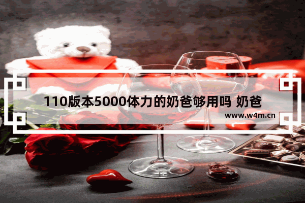 110版本5000体力的奶爸够用吗 奶爸增幅体力还是精神